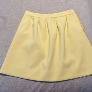 Jcrew yellow skirt